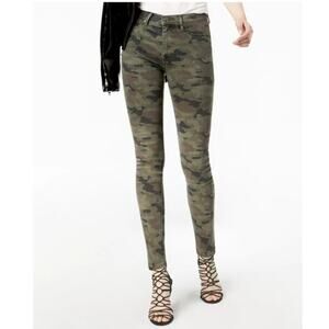 HUDSON nico ankle Womens Green Camouflage Skinny Pants 25